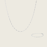 Essential Oval Bead Set in Silver