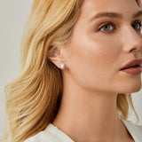 Genevieve Clip On Earrings in Silver