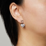 Grace Clip On Earrings in Silver