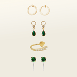 Green and Gold Ear Stack Set