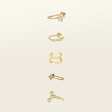 Helix Ear Cuff Set in Gold