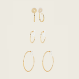 Hoops Set in Gold