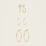 Hoops Set in Gold