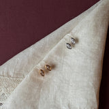 Marquise Stud Clip On Earrings in Silver