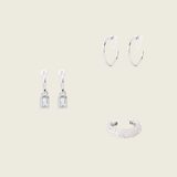 Icons Ear Stack Set in Silver