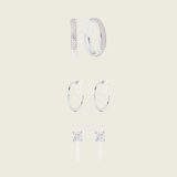 Invisible Resin Clip On Earrings Earrings Best Sellers Set in Silver