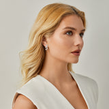 Iris Clip On Earrings in Silver