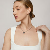 Jude Heart Necklace in Silver