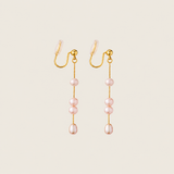 June Pearl Clip On Earrings in Gold