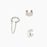 Men’s Ear Cuff Set in Silver