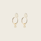 Image of the Mini Gemstone Hoop Charms are made with high-quality materials, including 18K gold plating over 925 Sterling Silver. These charms are both non-tarnish and water resistant. The perfect combination of style and durability.