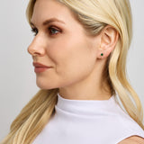 Mini Stud Clip On Earrings in Silver