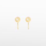 Mini Thin Hoop Clip On Earrings in Gold