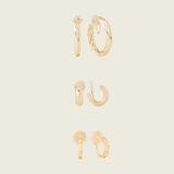 Mosquito Coil Clip On Earrings Best Sellers Set in Gold