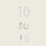 Mosquito Coil Clip On Earrings Best Sellers Set in Silver