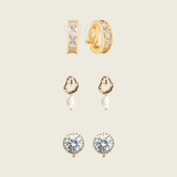 Padded Clip On Earrings Best Sellers Set in Gold