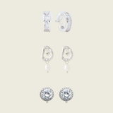 Padded Clip On Earrings Best Sellers Set in Silver