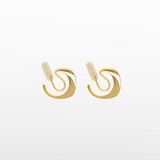 Pavé Clip On Earrings in Gold