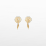 Pavé Clip On Earrings in Gold