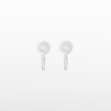 Pavé Clip On Earrings in Silver