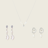 Pearl Jewellery Set in Silver