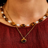 Hazel Tiger’s Eye Pendant Necklace