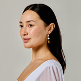 Martha Pearl Clip On Earrings in Gold