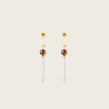 Jora Pearl Clip On Earrings in Gold