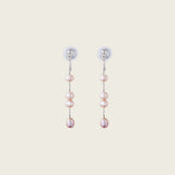 June Pearl Clip On Earrings in Silver