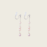 June Pearl Clip On Earrings in Silver