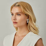 Saffron Clip On Earrings in Silver
