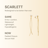 Scarlett Clip On Earrings in Gold
