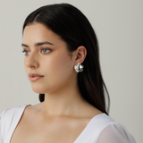 Sierra Clip On Earrings in Silver