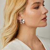 Sierra Clip On Earrings in Silver