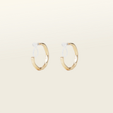 Smith Hoop Clip On Earrings in Gold