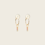 Image of the Sunset Hoop Charms are made with high-quality materials, including 18K gold plating over 925 Sterling Silver. These charms are both non-tarnish and water resistant. The perfect combination of style and durability.