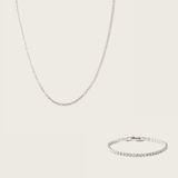 Tennis Set in Silver