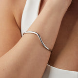 Thin Organic Wave Bangle