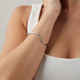 Thin Organic Wave Bangle
