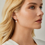 Tiana Clip On Earrings in Silver