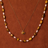 Tiger’s Eye Necklace Stack
