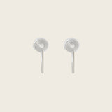 Tiny Hoop Clip On Earrings in Silver