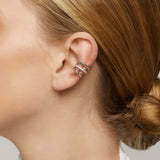 Trio Ear Cuffs Set in Silver