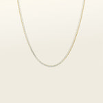 Image of the Classic Tennis Necklace is expertly crafted from prime 14K Gold Plated material, then set with Cubic Zirconia gems for a breathtaking shimmer. This captivating piece is built to withstand the test of time, thanks to its tarnish-resistant, waterproof, nickel-free construction and hypoallergenic materials. Complement your look by pairing this necklace with its sister Classic Tennis Bracelet.