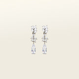 Image of the Lobelia Clip-On Earrings feature a secure, comfortable hold that lasts for 8-12 hours. Attached to silver-plated metal alloy, these earrings are fitted with foam padding for optimal comfort and ease-of-use. Ideal for all ear types, from thin/small to thick/large, along with sensitive ears and those in the healing/stretching process. Cubic Zirconia adds a hint of sparkle. Please note, item includes one pair of earrings.