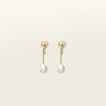 Elegant gold-plated clip-on earrings featuring Freshwater Pearls. Ideal for all ear types, with a medium secure hold and adjustable padding for comfort. 