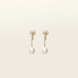 Elegant gold-plated clip-on earrings featuring Freshwater Pearls. Ideal for all ear types, with a medium secure hold and adjustable padding for comfort. 